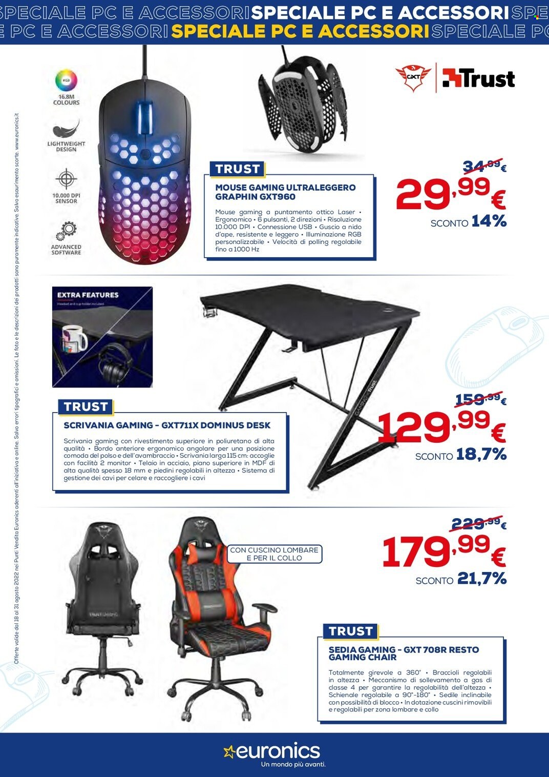 Volantino Euronics - 18/8/2022 - 31/8/2022. Pagina 20