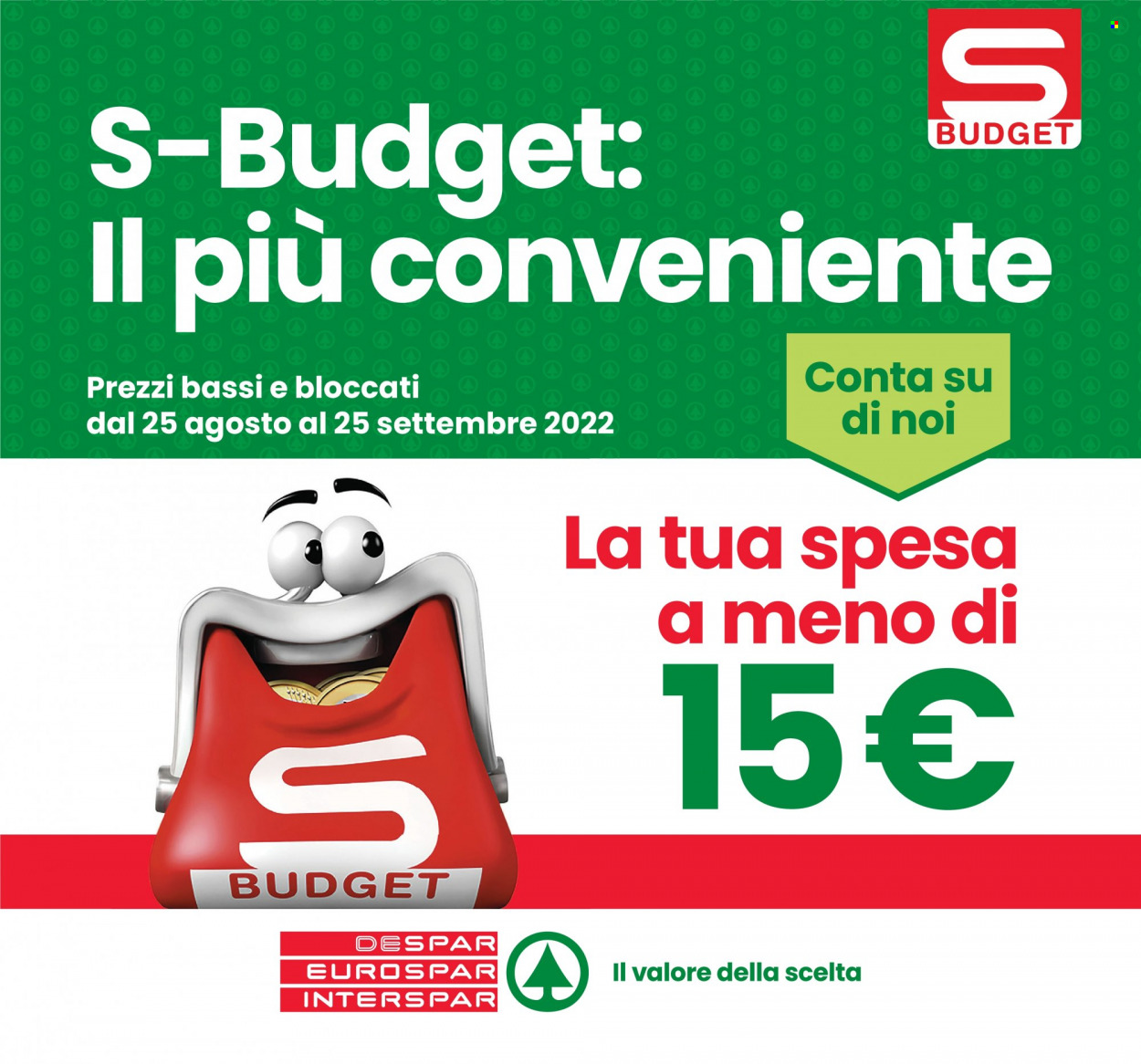 Volantino Eurospar - 25/8/2022 - 25/9/2022. Pagina 1