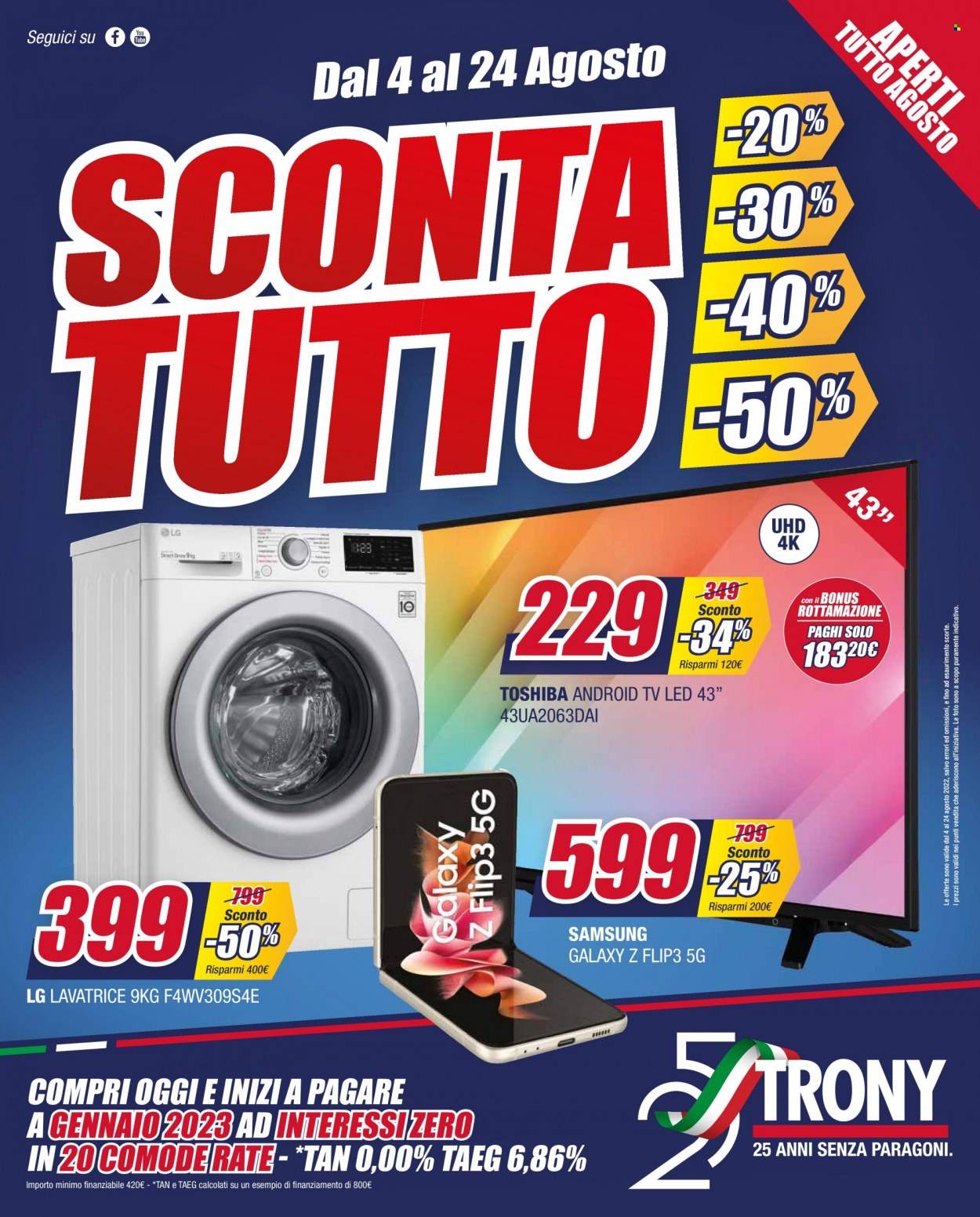 Leták Trony - 4.8.2022 - 24.8.2022. Strana 1
