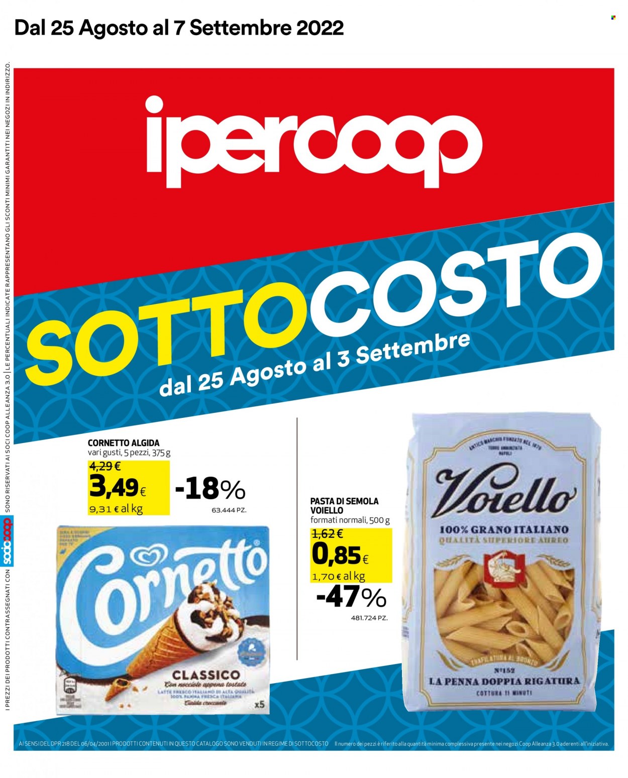 Volantino Coop - 25/8/2022 - 7/9/2022. Pagina 1