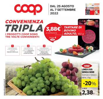 Volantino Coop - 25/8/2022 - 7/9/2022.