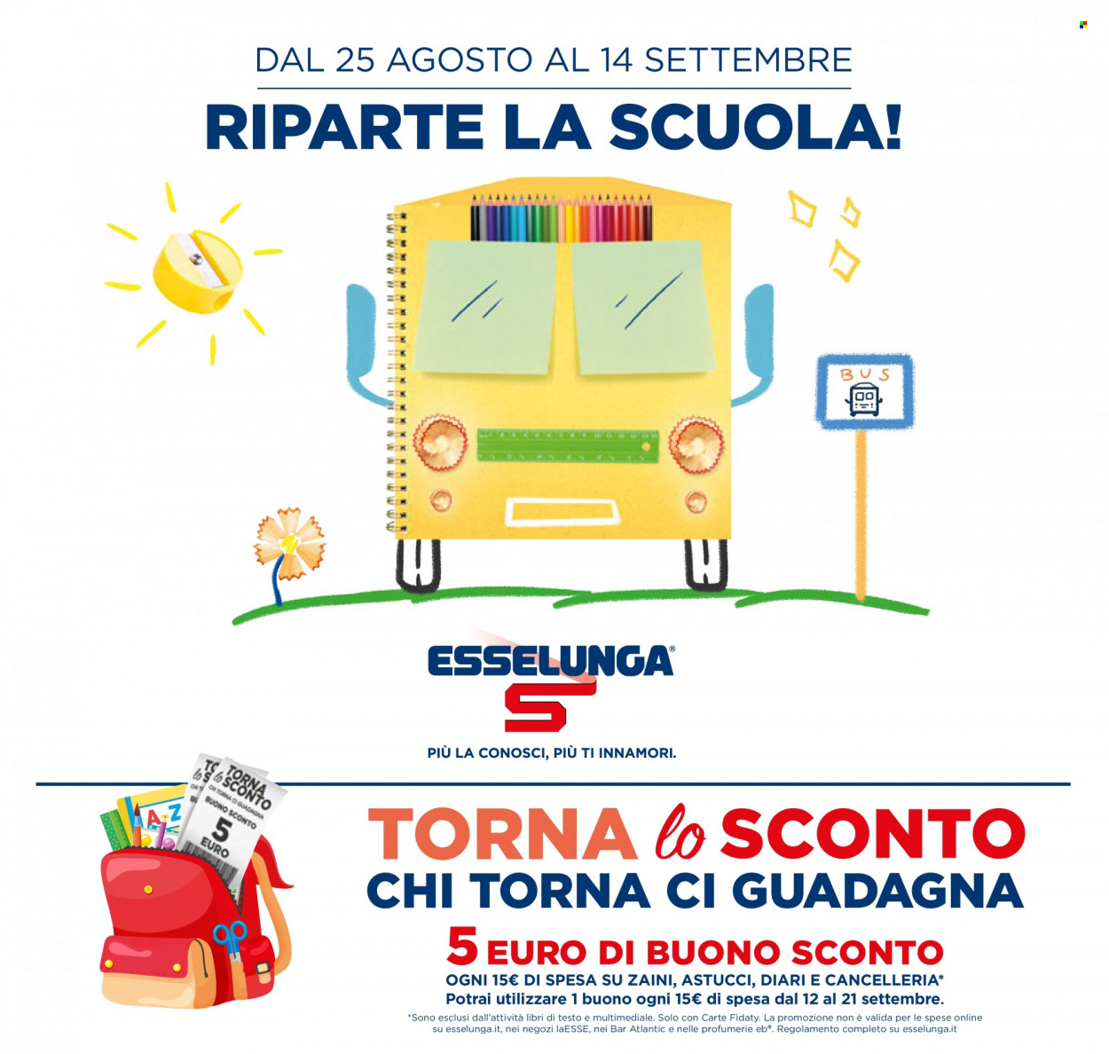 Volantino Esselunga - 25/8/2022 - 14/9/2022. Pagina 1