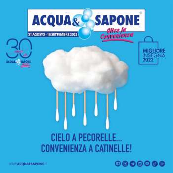Volantino Acqua & Sapone - 31/8/2022 - 18/9/2022.