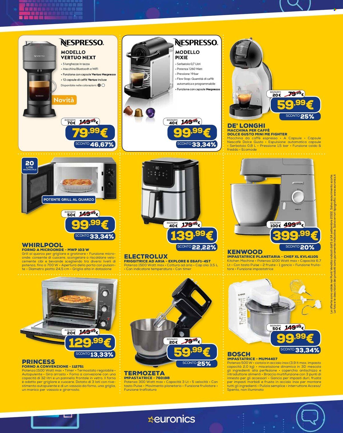 Volantino Euronics - 1/9/2022 - 14/9/2022. Pagina 33
