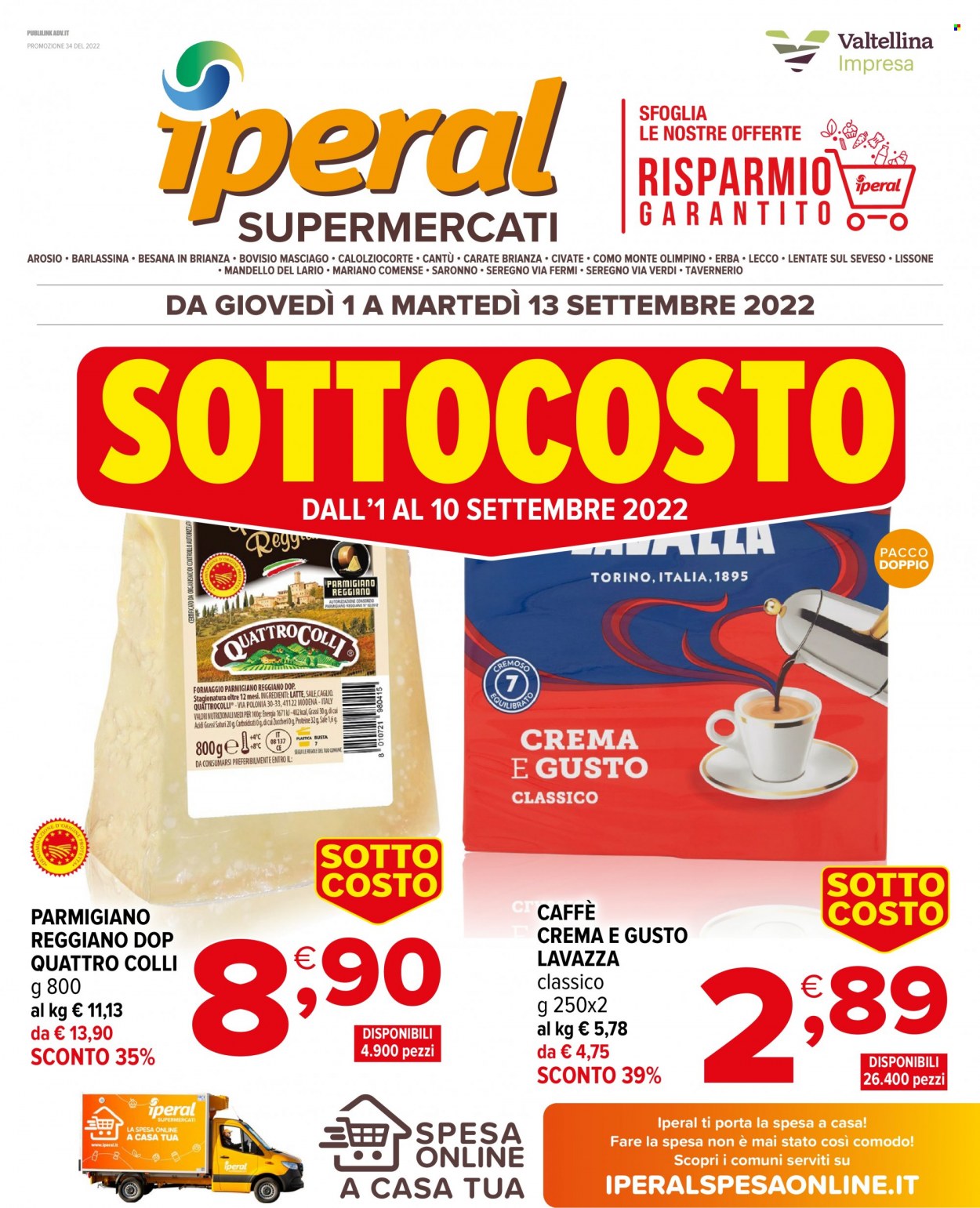 Volantino Iperal - 1/9/2022 - 13/9/2022. Pagina 1