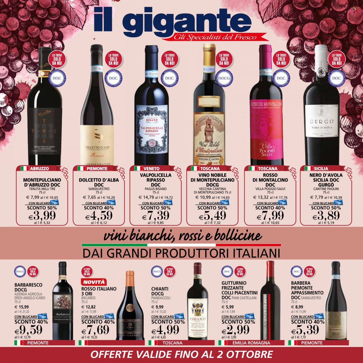 Volantino Il Gigante - 1/9/2022 - 2/10/2022. Pagina 1