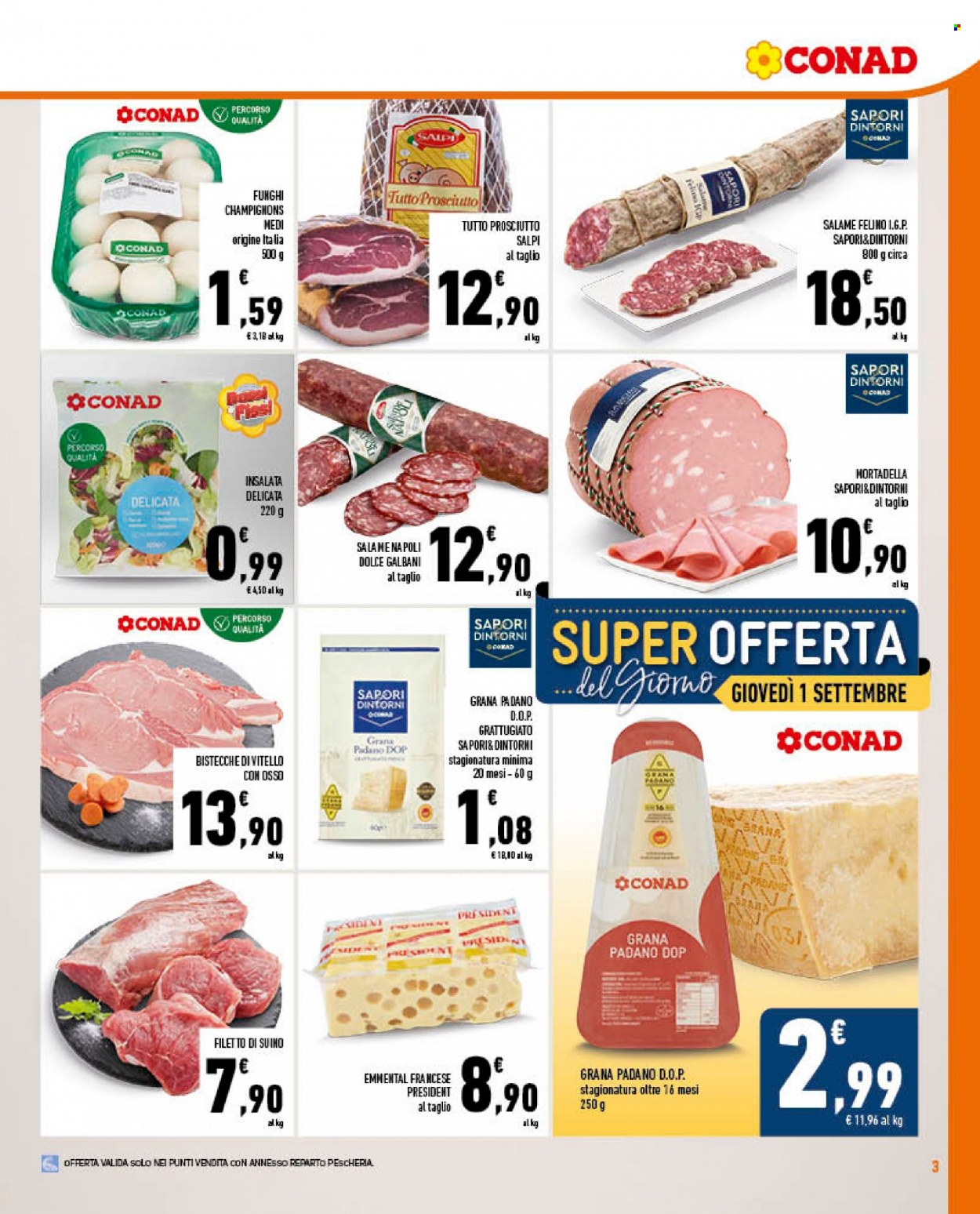 Volantino Conad - 31/8/2022 - 6/9/2022. Pagina 3