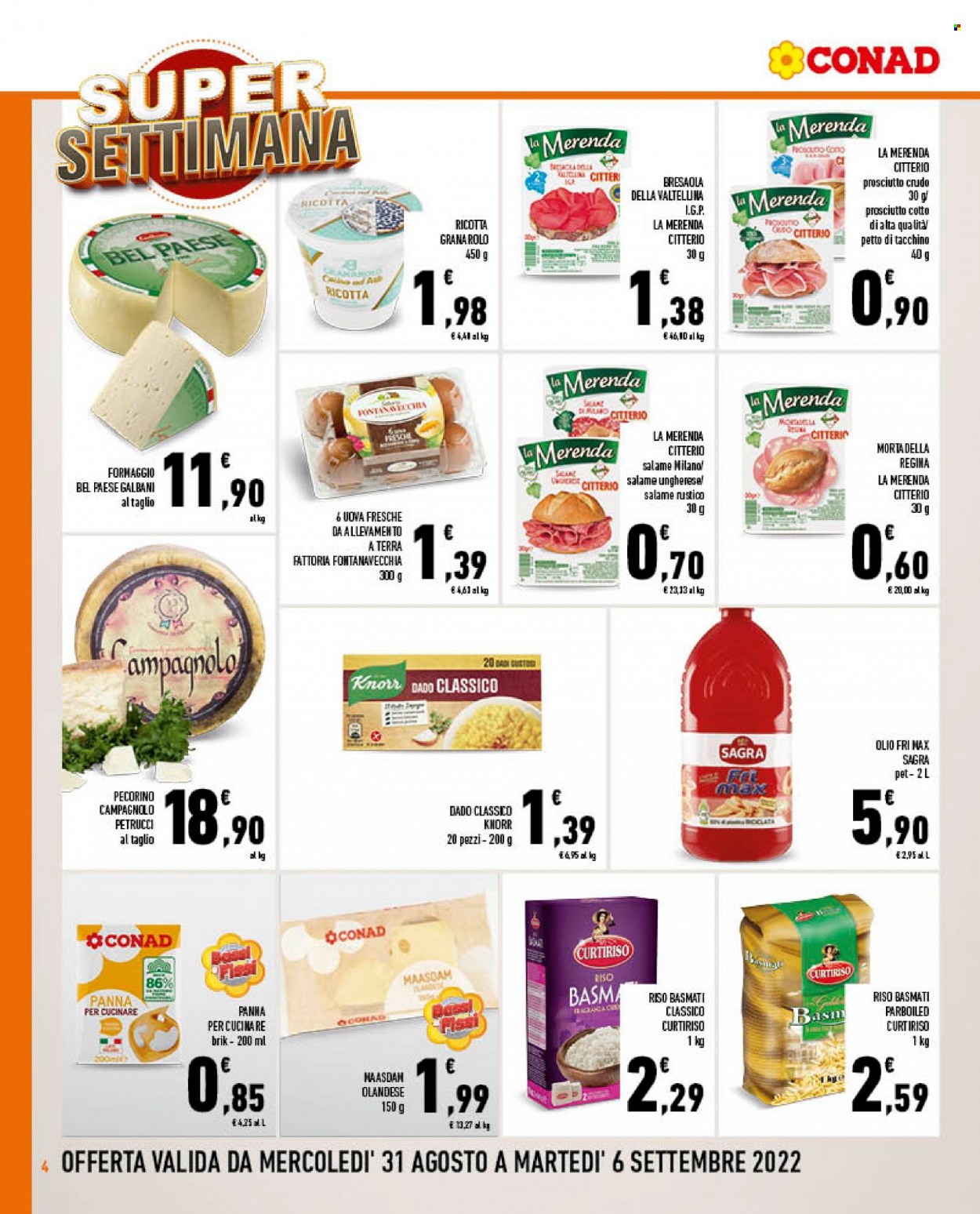 Leták Conad - 31.8.2022 - 6.9.2022. Strana 4
