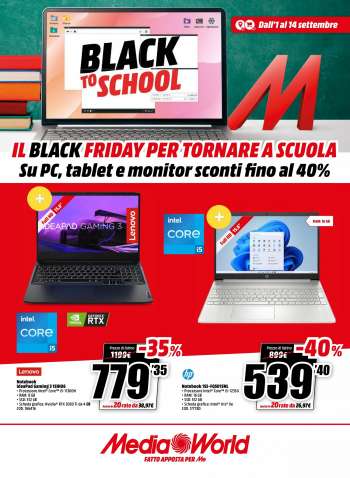 Volantino MediaWorld - 1/9/2022 - 14/9/2022.