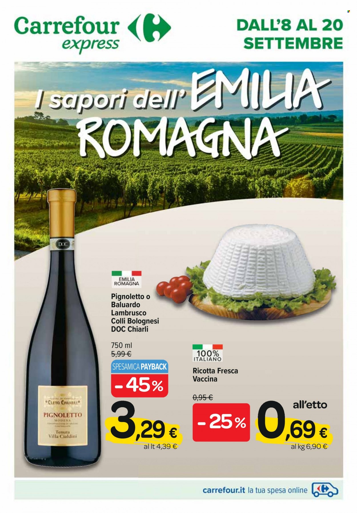 Volantino Carrefour - 8/9/2022 - 20/9/2022. Pagina 1