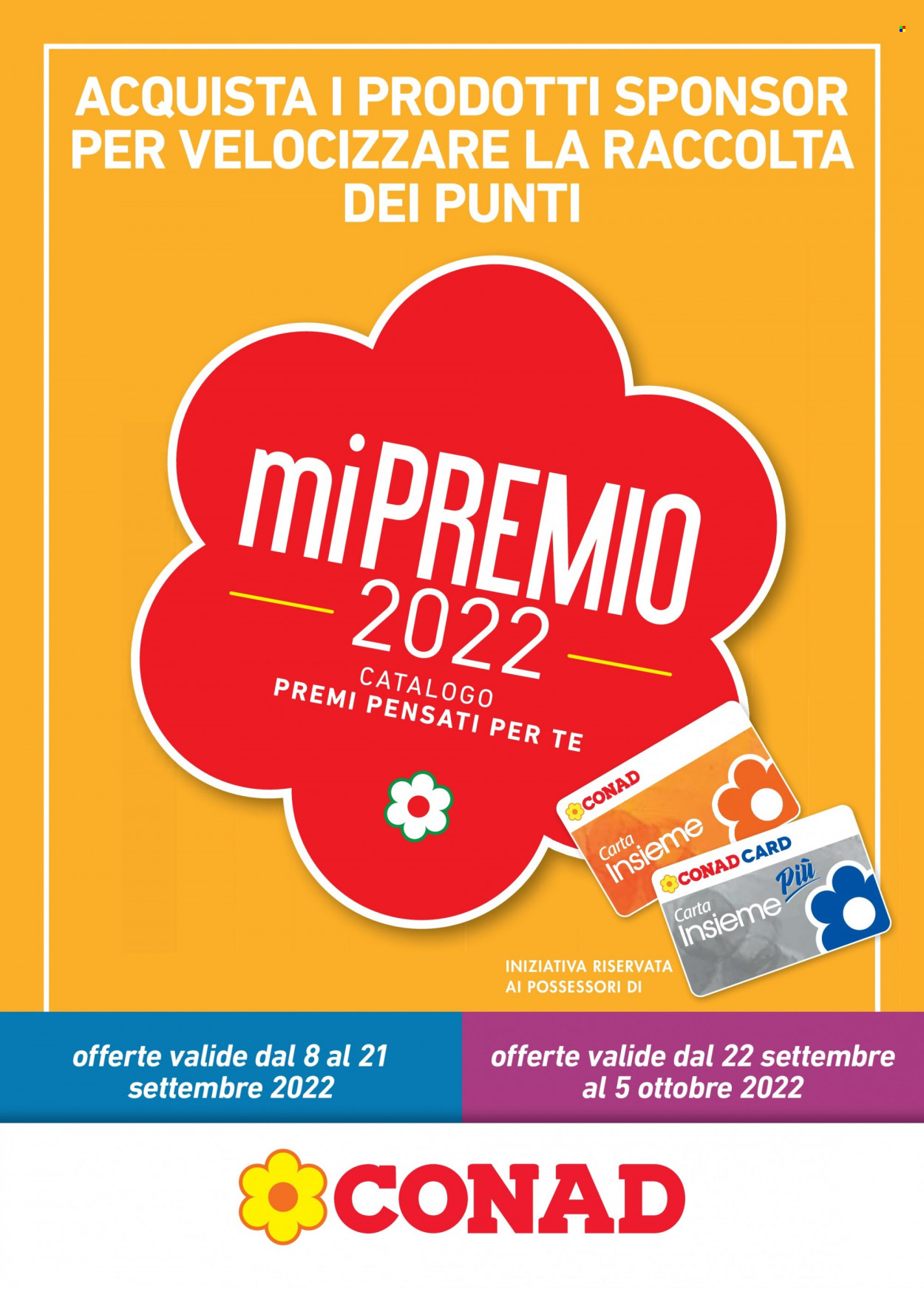Volantino Conad - 8/9/2022 - 5/10/2022. Pagina 1