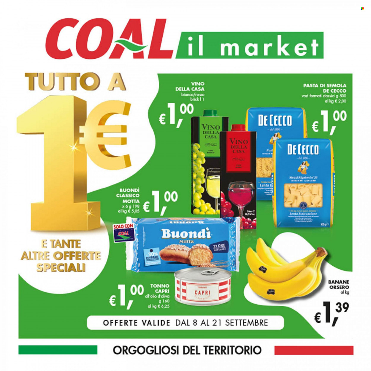 Volantino COAL - 8/9/2022 - 21/9/2022. Pagina 1
