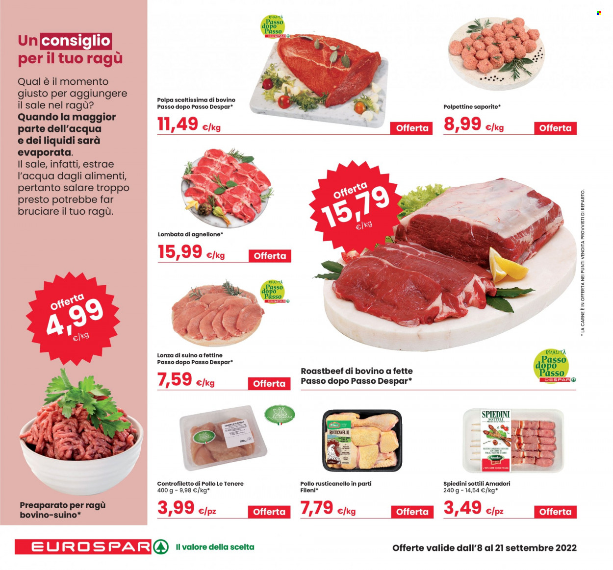 Volantino Eurospar - 8/9/2022 - 21/9/2022. Pagina 6