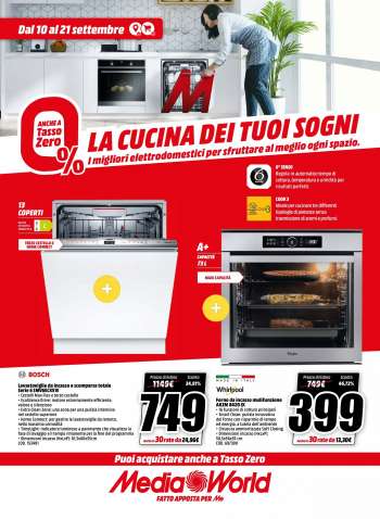 Volantino MediaWorld - 10/9/2022 - 21/9/2022.