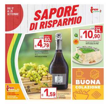 Volantino Iper, La grande i - 12/9/2022 - 25/9/2022.