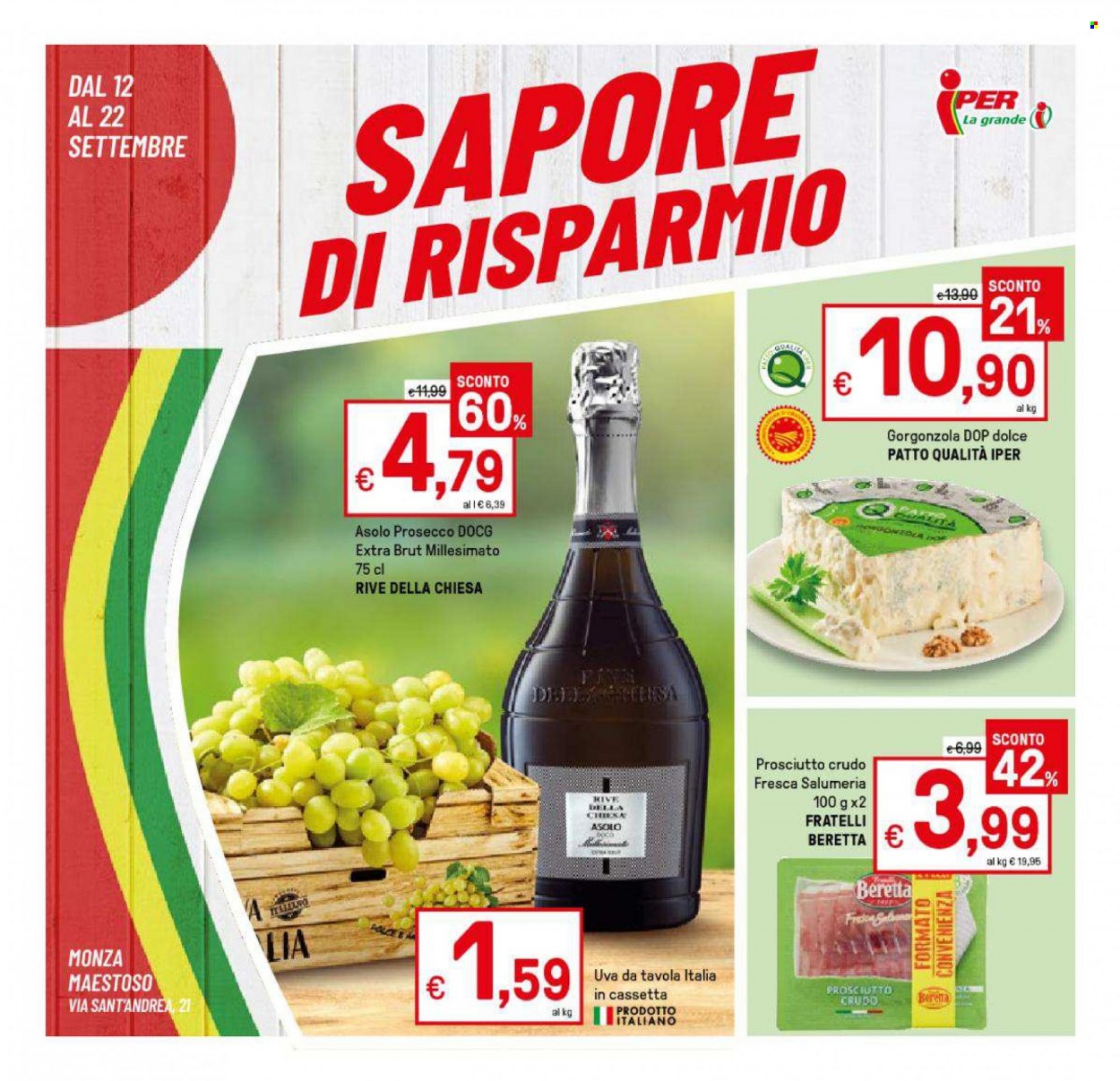 Volantino Iper, La grande i - 12/9/2022 - 22/9/2022. Pagina 1