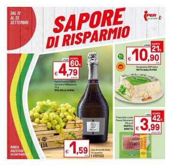 Volantino Iper, La grande i - 12/9/2022 - 22/9/2022.