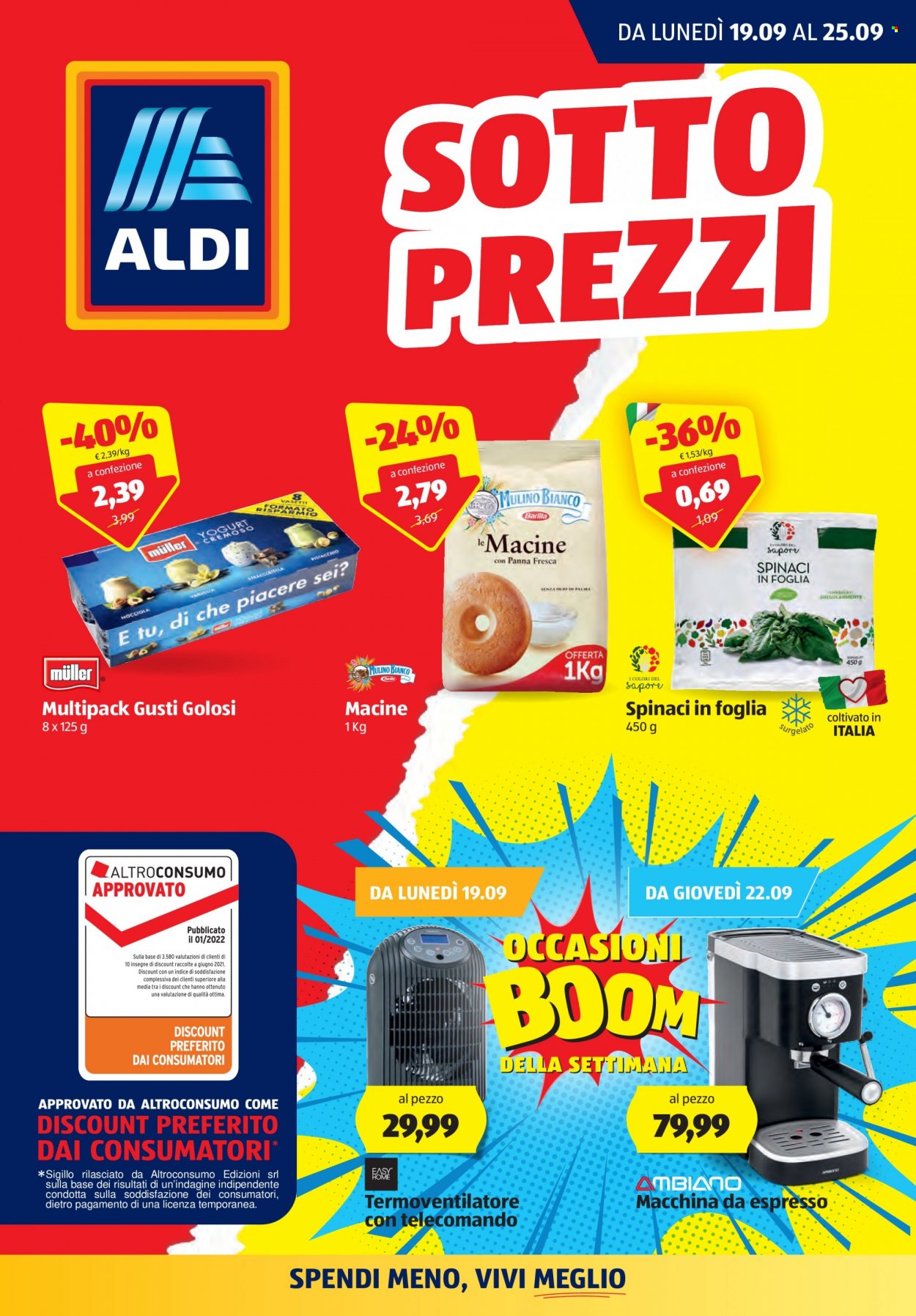 Volantino Aldi - 19/9/2022 - 25/9/2022. Pagina 1