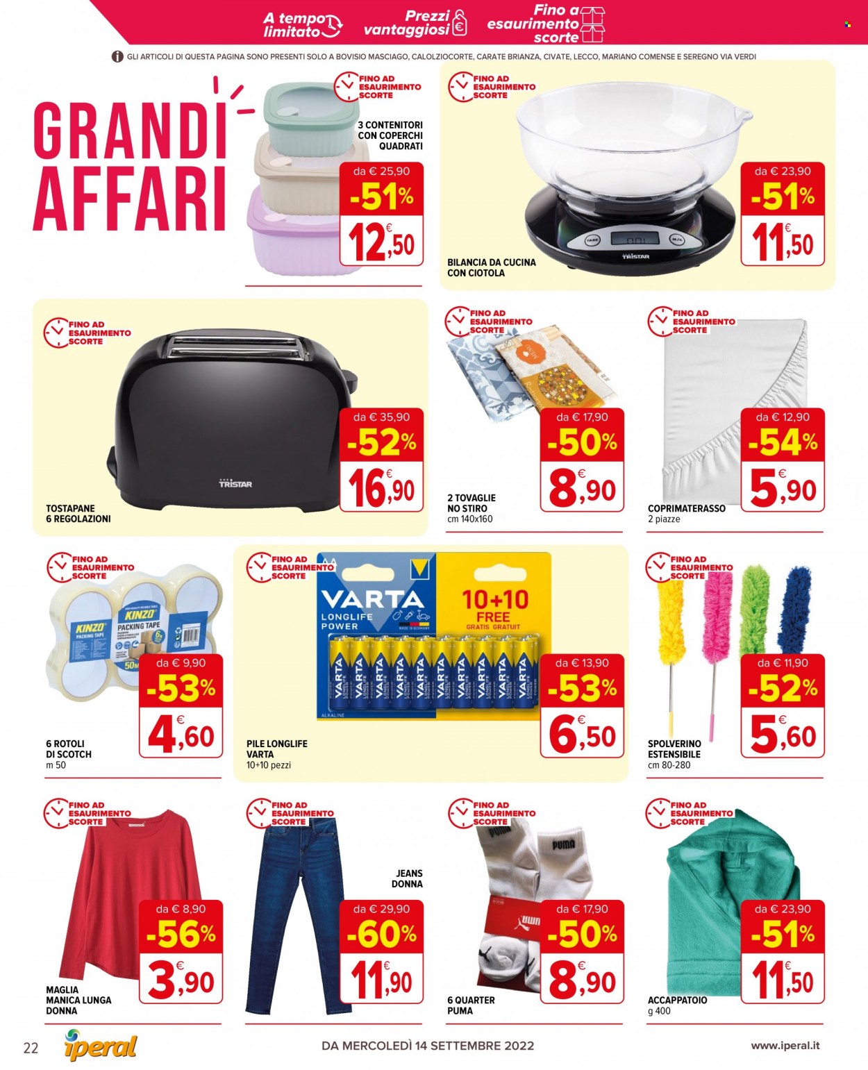 Volantino Iperal - 14/9/2022 - 27/9/2022. Pagina 22