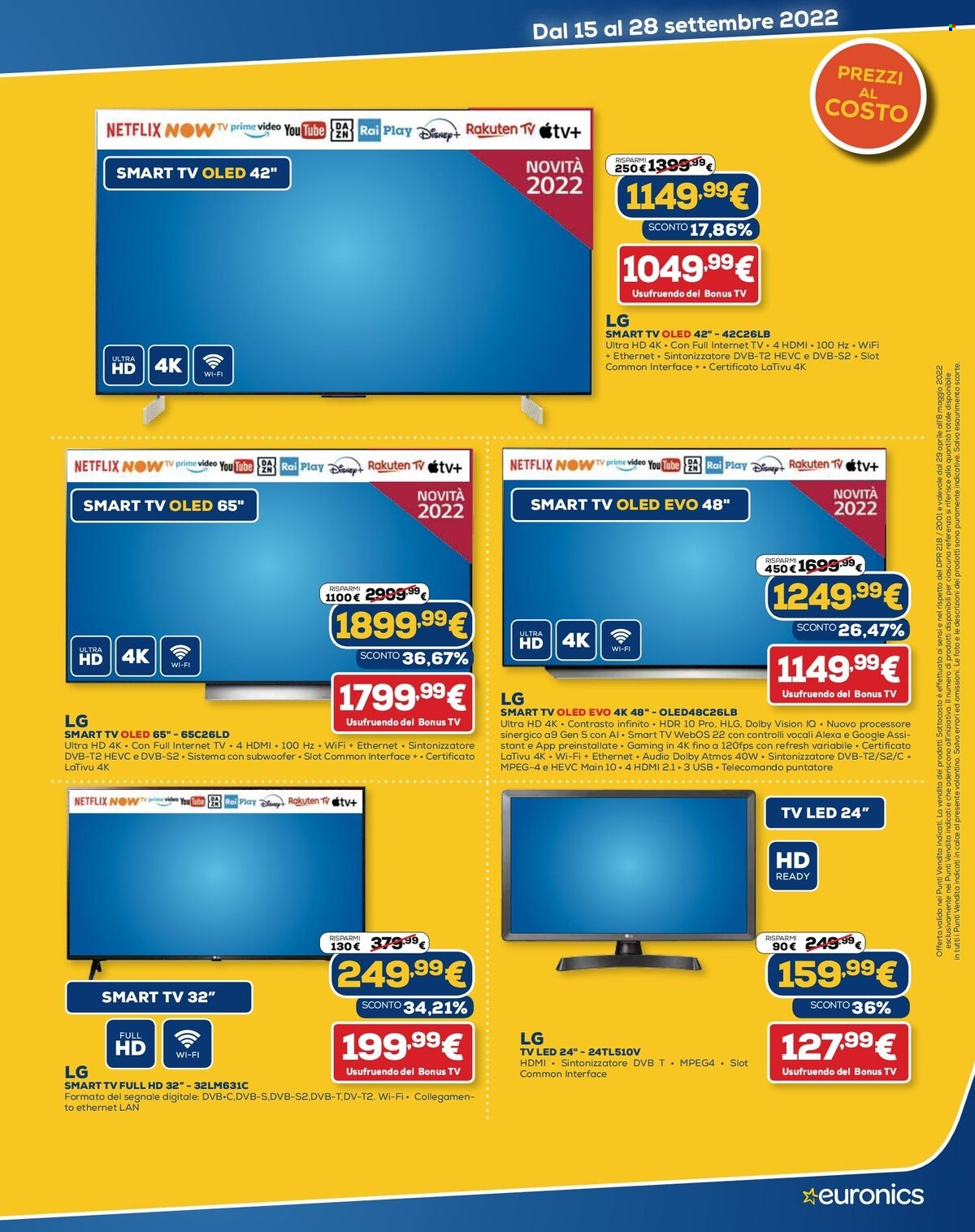 Volantino Euronics - 15/9/2022 - 28/9/2022. Pagina 3