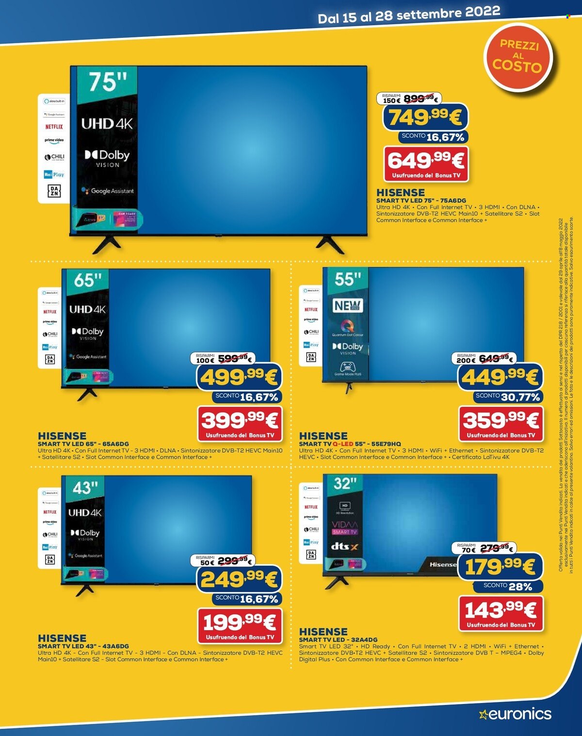 Volantino Euronics - 15/9/2022 - 28/9/2022. Pagina 5