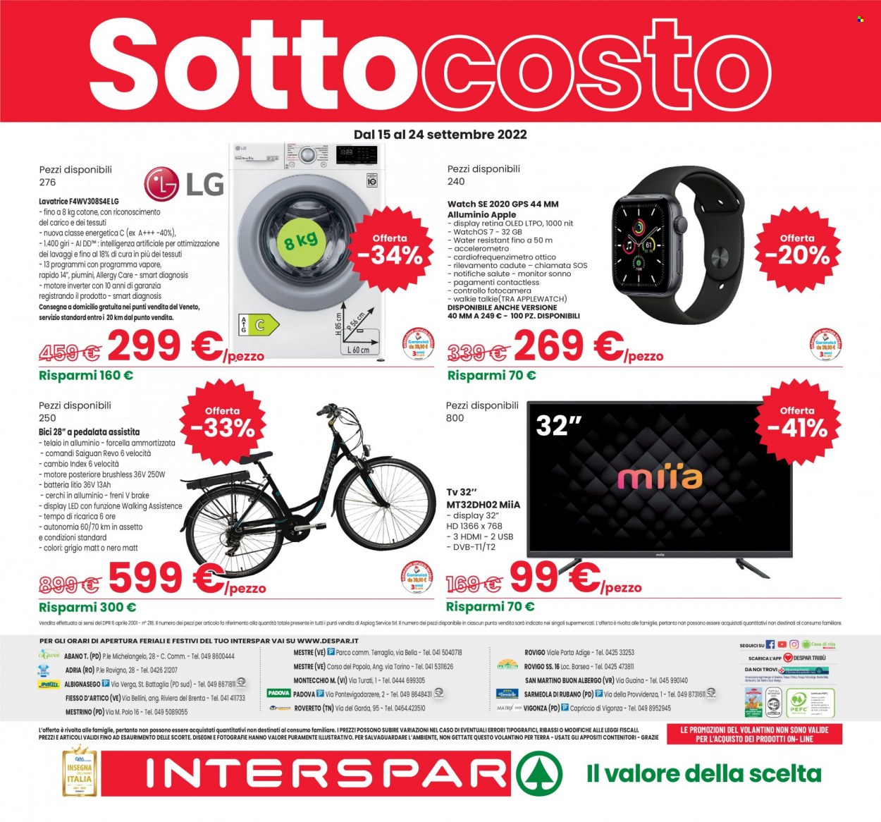 Volantino Interspar - 15/9/2022 - 28/9/2022. Pagina 28