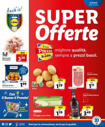 Volantino Lidl - 19/9/2022 - 25/9/2022.