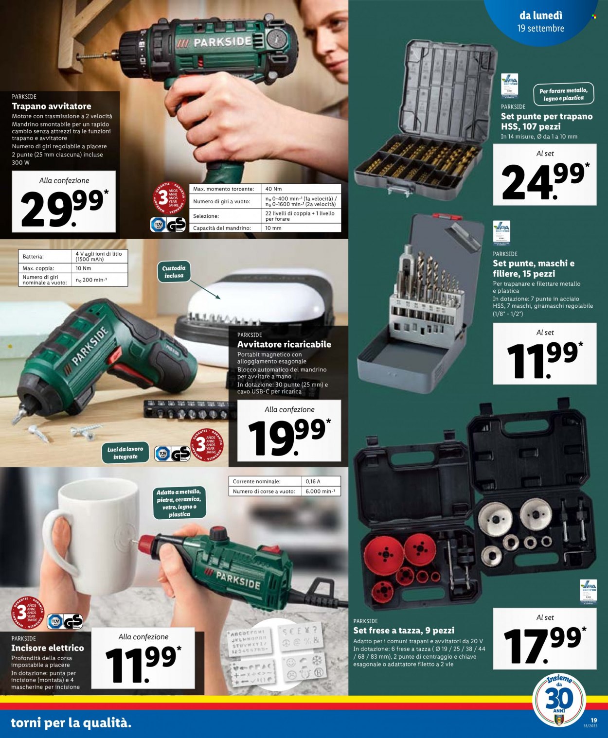 Volantino Lidl - 19/9/2022 - 25/9/2022. Pagina 19