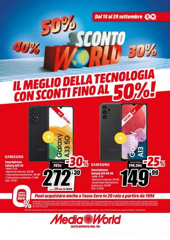 Volantino MediaWorld - 15/9/2022 - 29/9/2022.
