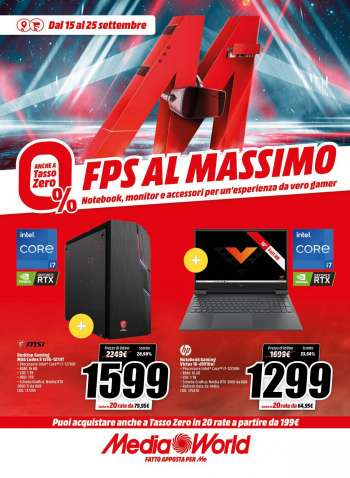 Volantino MediaWorld - 15/9/2022 - 25/9/2022.