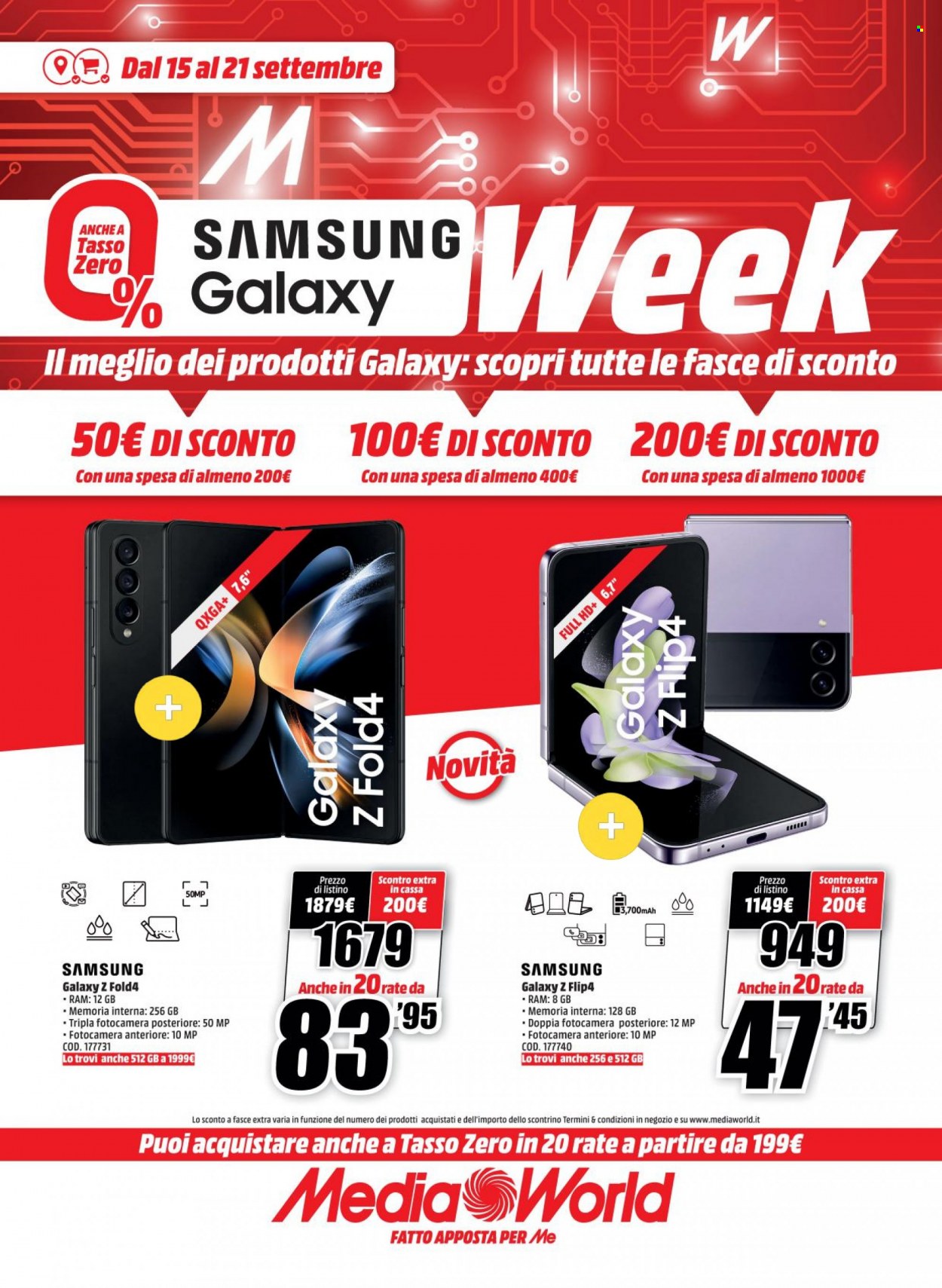 Volantino MediaWorld - 15/9/2022 - 21/9/2022. Pagina 1
