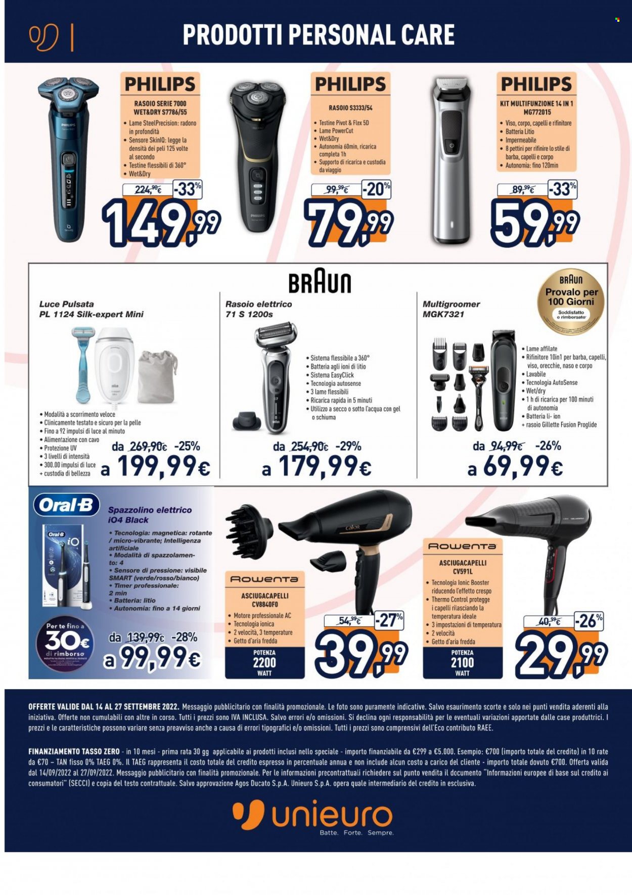 Volantino Unieuro - 14/9/2022 - 27/9/2022. Pagina 14