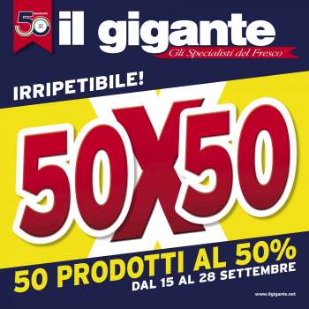 Volantino Il Gigante - 15/9/2022 - 28/9/2022.