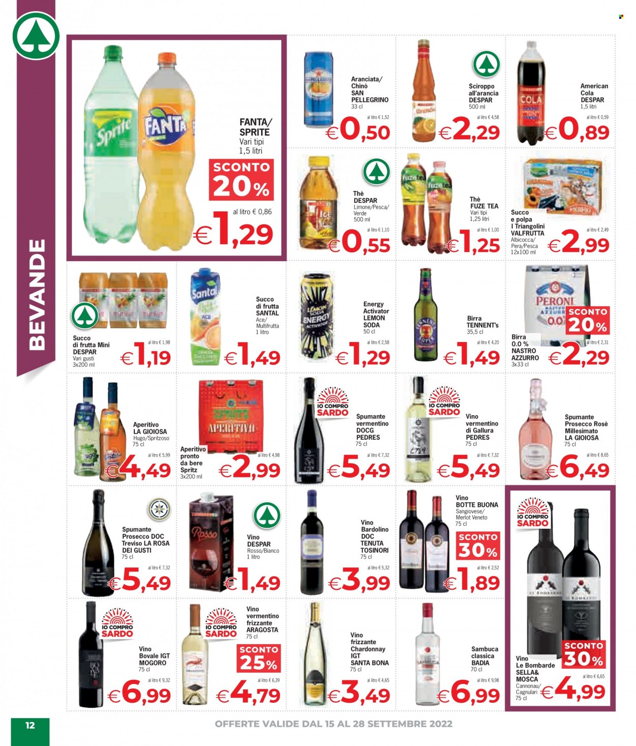 Volantino Eurospar - 15/9/2022 - 28/9/2022. Pagina 12