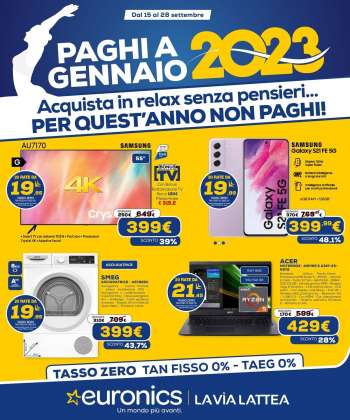 Volantino Euronics - 15/9/2022 - 28/9/2022.