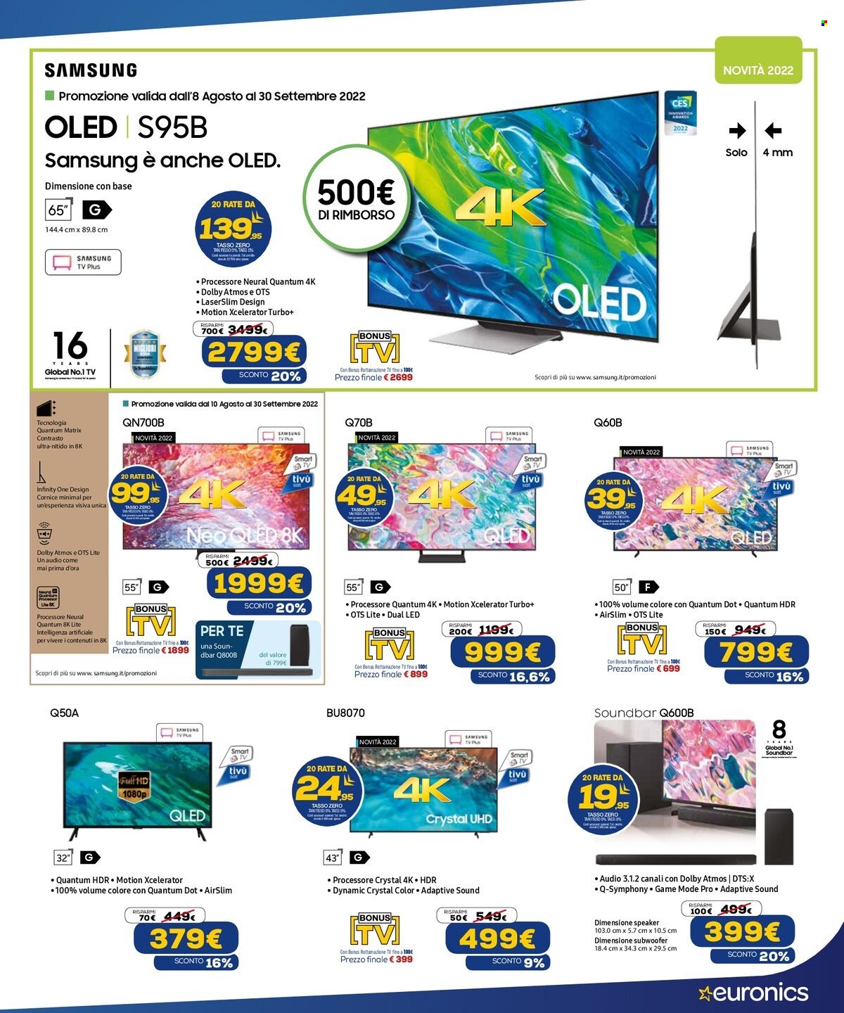 Volantino Euronics - 15/9/2022 - 28/9/2022. Pagina 11