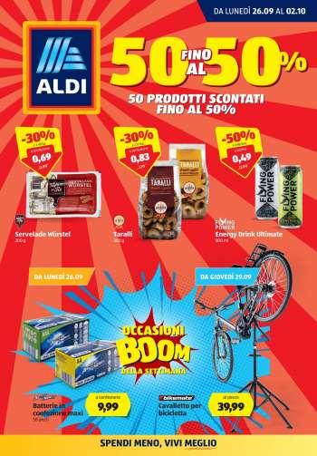 Volantino Aldi - 26/9/2022 - 2/10/2022.