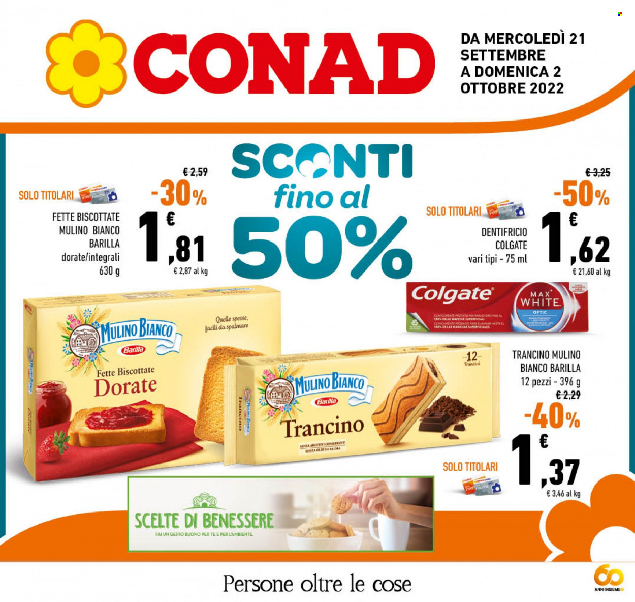 Leták Conad - 21.9.2022 - 2.10.2022. Strana 1