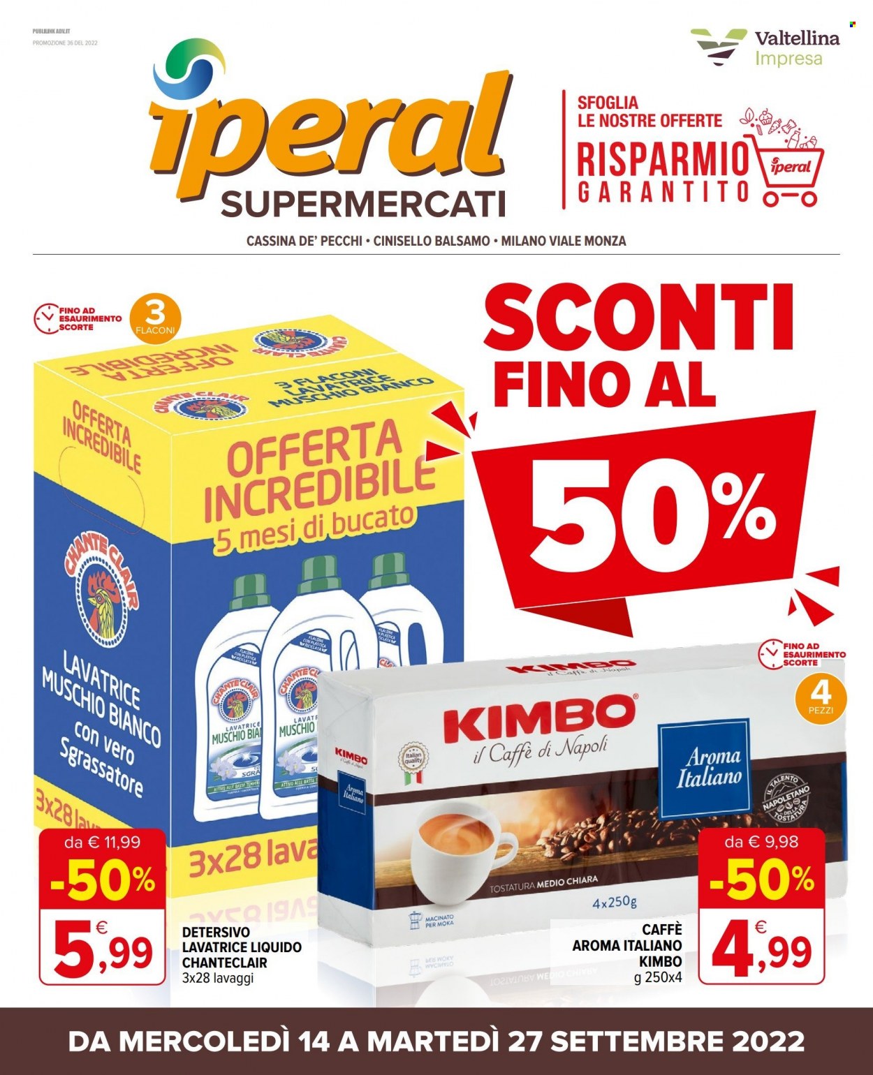 Volantino Iperal - 14/9/2022 - 27/9/2022. Pagina 1