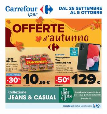 Volantino Carrefour - 26/9/2022 - 5/10/2022.