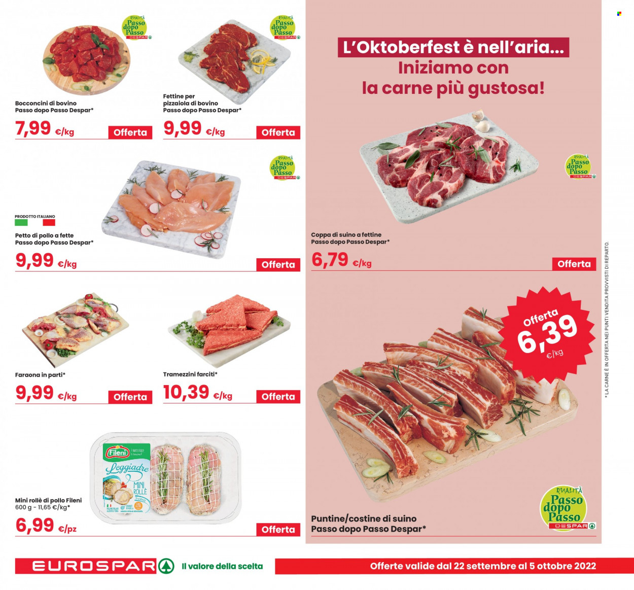Volantino Eurospar - 22/9/2022 - 5/10/2022. Pagina 10