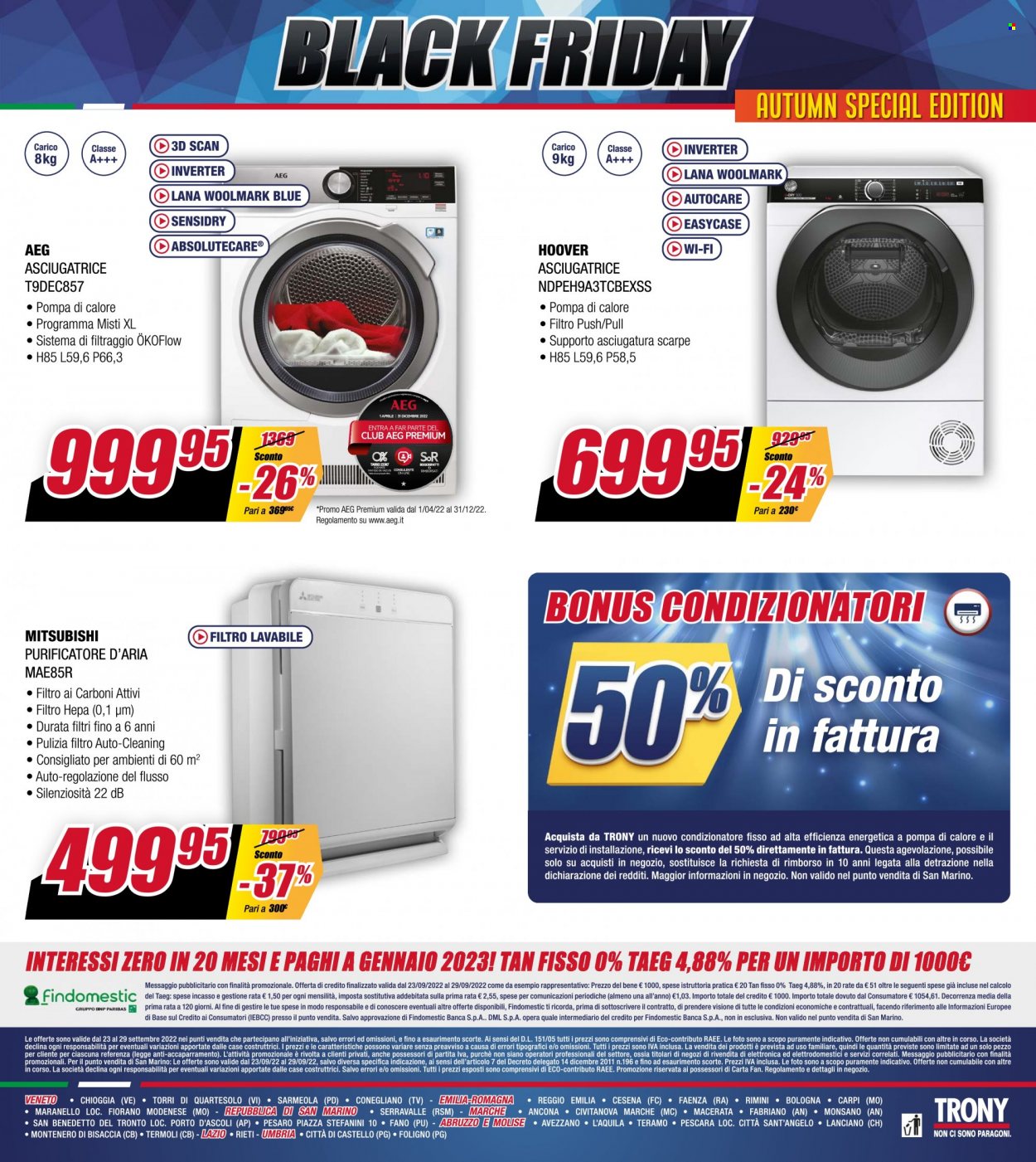 Volantino Trony - 23/9/2022 - 29/9/2022. Pagina 22