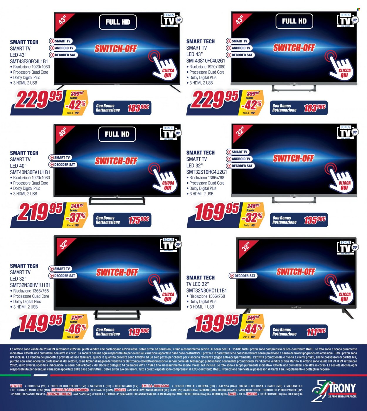 Volantino Trony - 23/9/2022 - 29/9/2022. Pagina 24