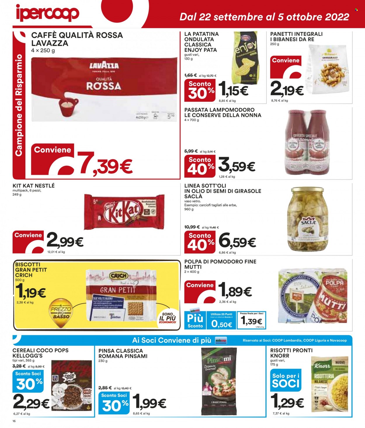 Volantino Coop - 22/9/2022 - 5/10/2022. Pagina 16