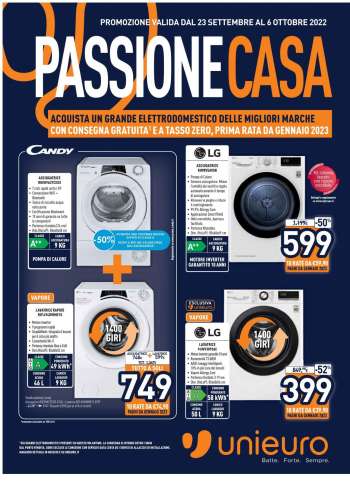 Volantino Unieuro - 23/9/2022 - 6/10/2022.