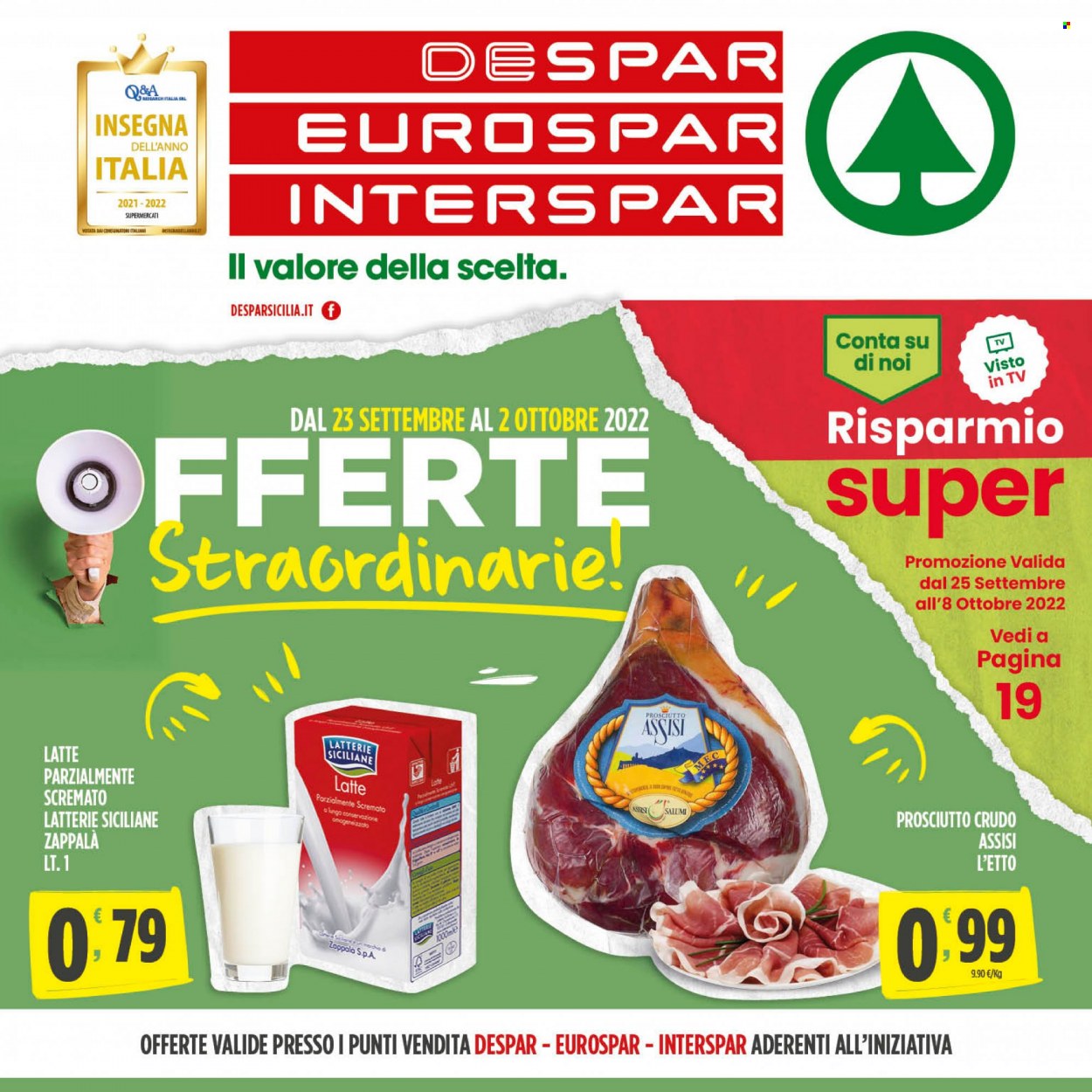 Volantino Interspar - 23/9/2022 - 2/10/2022. Pagina 1