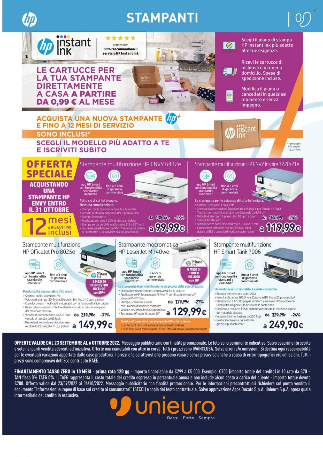 Volantino Unieuro - 23/9/2022 - 6/10/2022. Pagina 13