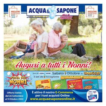 Volantino Acqua & Sapone - 26/9/2022 - 9/10/2022.