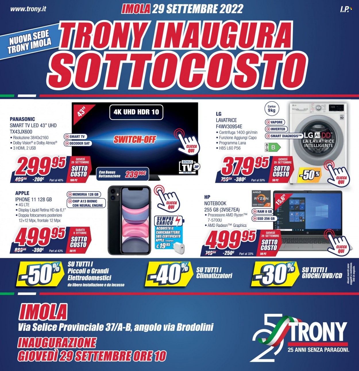 Volantino Trony - 29/9/2022 - 8/10/2022. Pagina 1