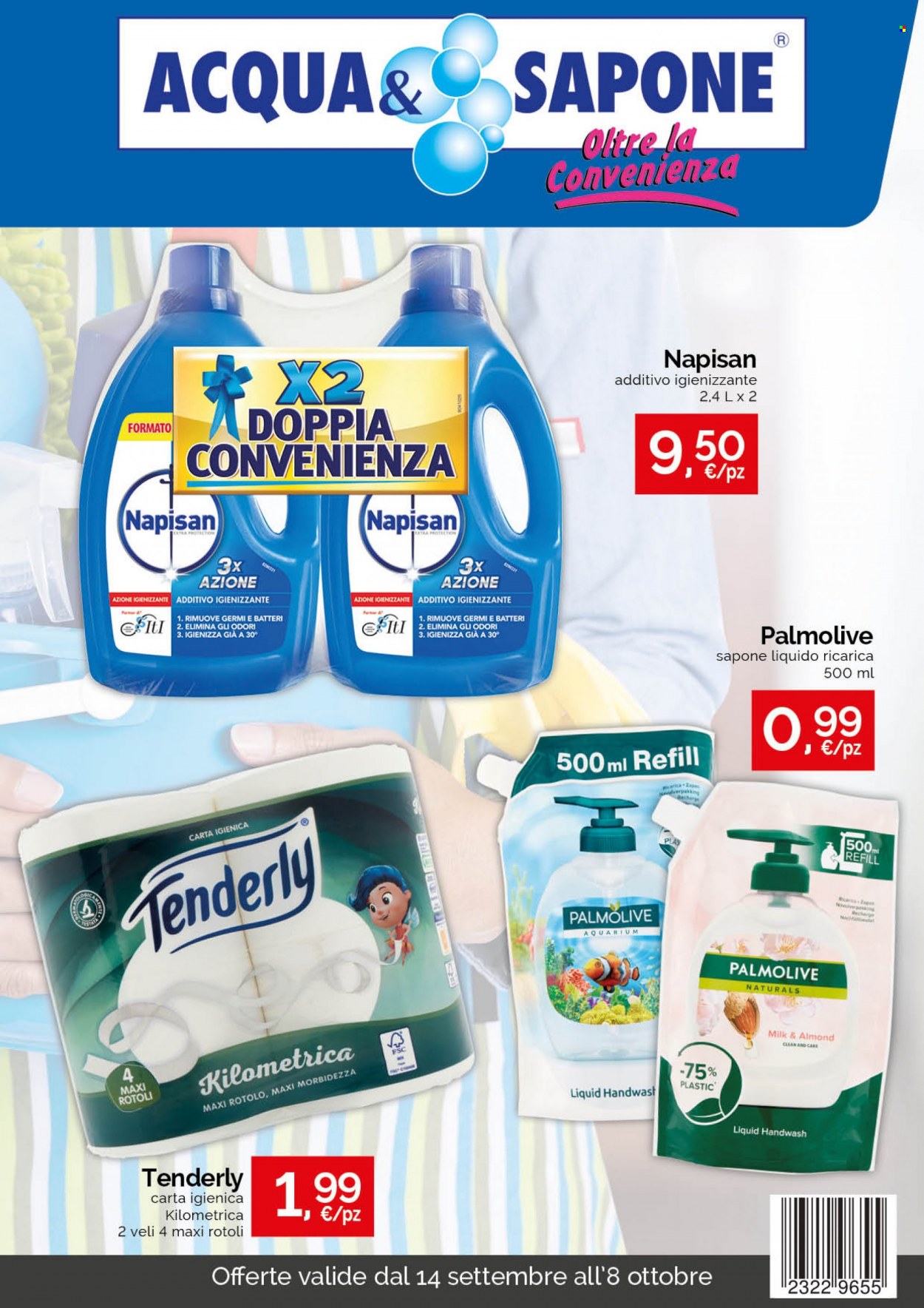 Volantino Acqua & Sapone - 14/9/2022 - 8/10/2022. Pagina 1